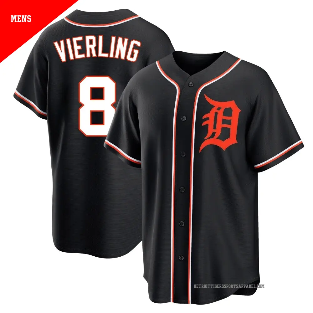 Men's #8 Matt Vierling Detroit Tigers Blue Limited 2024 City