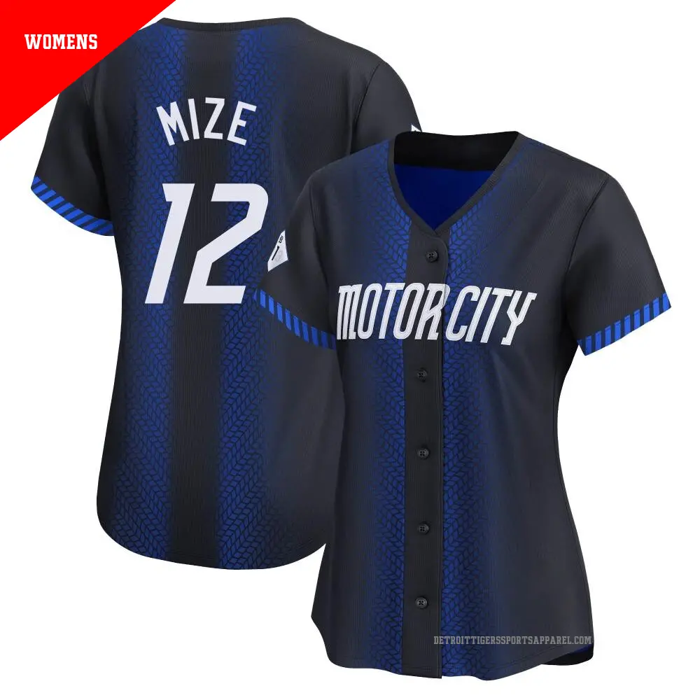 Women's ＃12 Casey Mize Detroit Tigers Blue Limited 2024 City Connect Jersey
