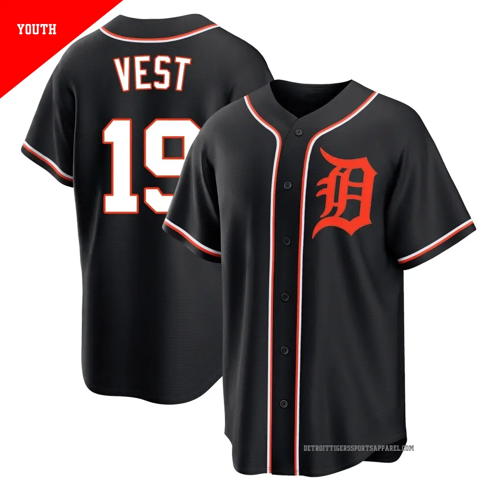 Men's #19 Will Vest Detroit Tigers Gray Limited Road Jersey