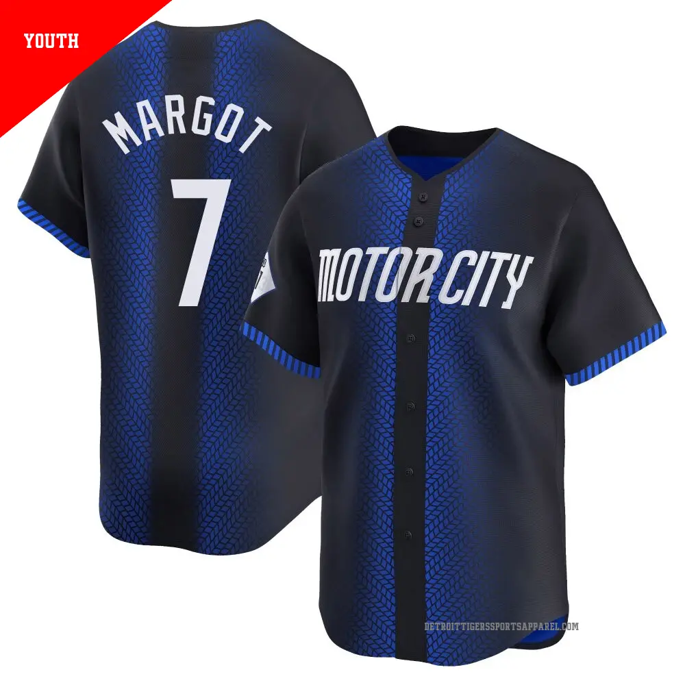 Youth ＃7 Manuel Margot Detroit Tigers Blue Limited 2024 City Connect Jersey